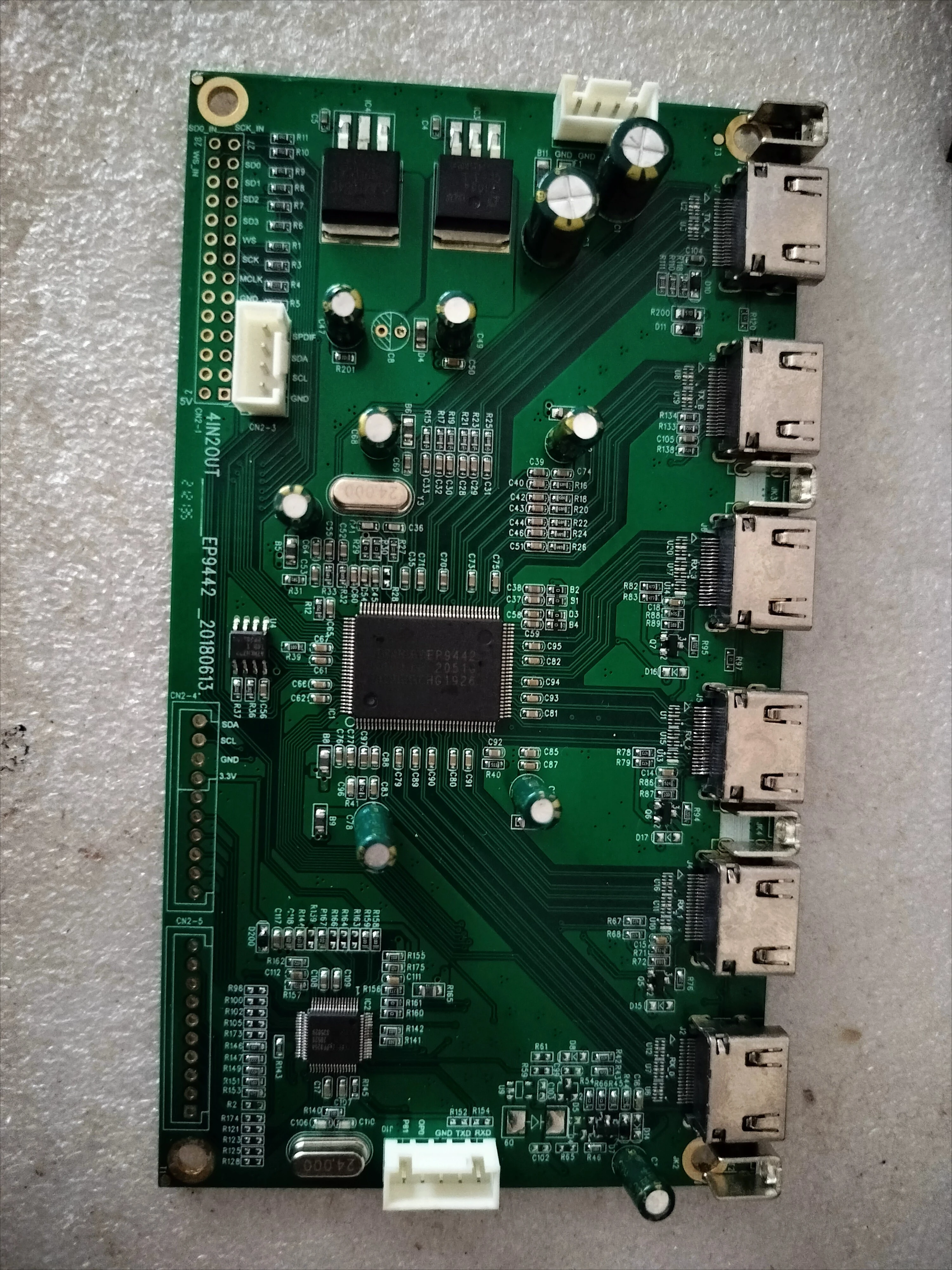 4 in 2 out audio & video separation board with ARC function, distribution board, switching board