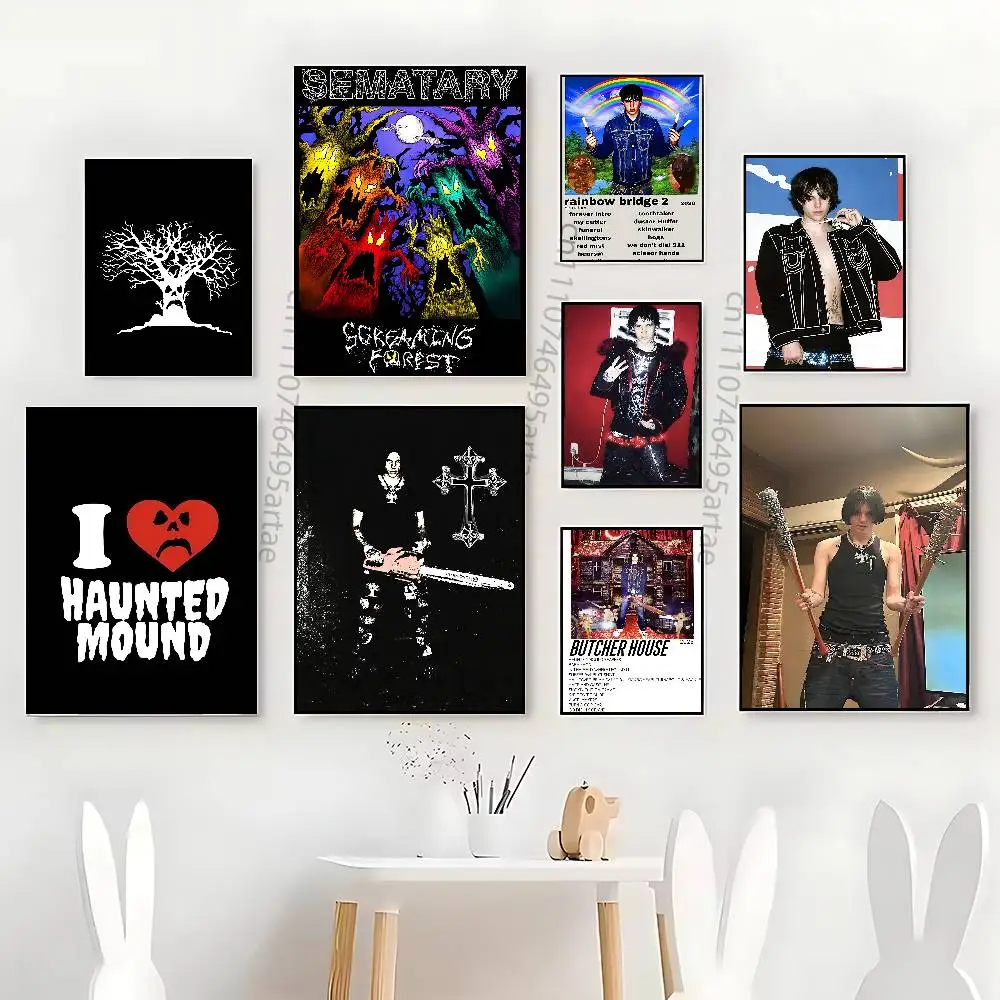 S-Sematary Butcher House Haunted Mound Poster HD Waterproof Self-Adhesive Wall Art– Multi-Scene