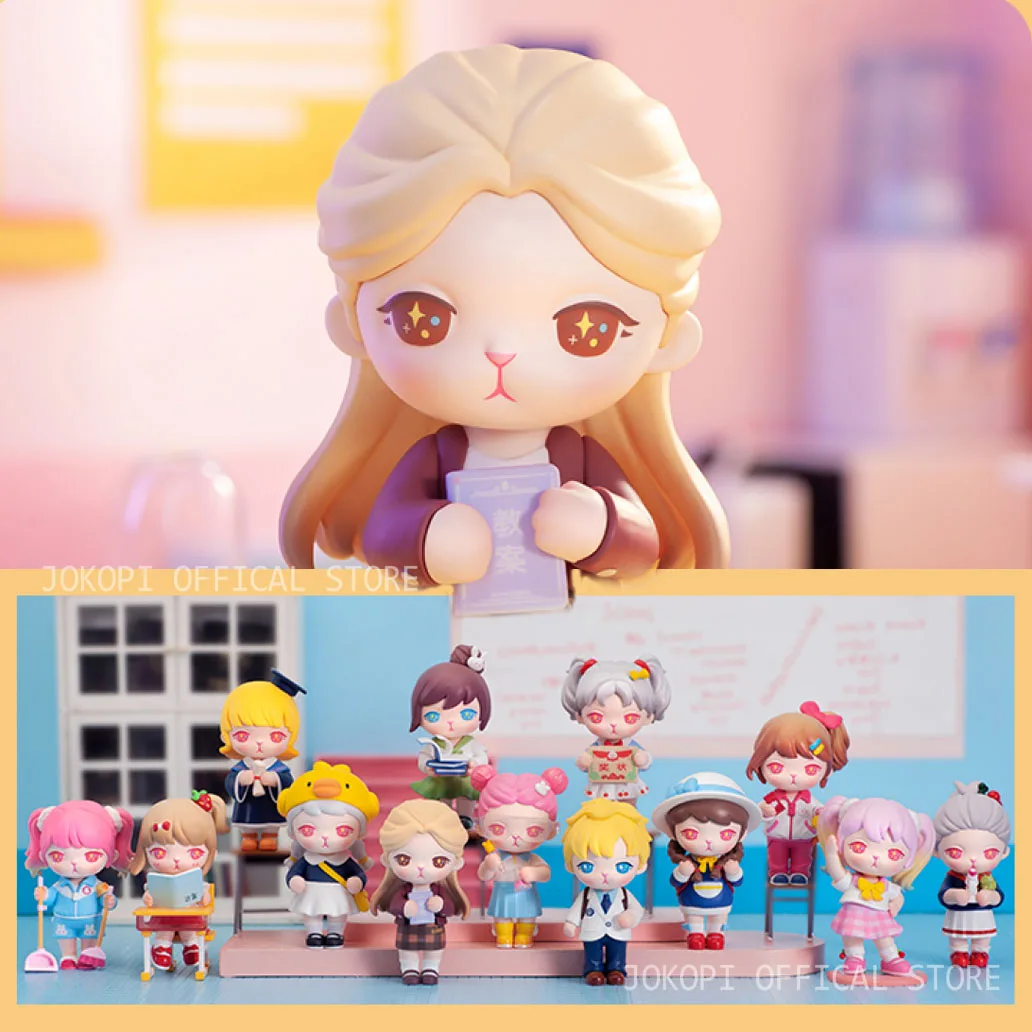 

POP MART Bunny School Campus Series Blind Box Toys Model Confirm Style Cute Anime Figure Surprise Mystery Box Girls Gift