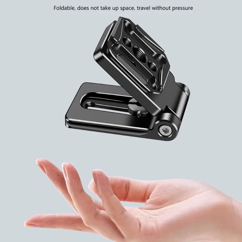 Folding DSLR Camera L Bracket Adjust Angle, Cameras Quick Release Plate Suitable for Various Cameras Stabilizers