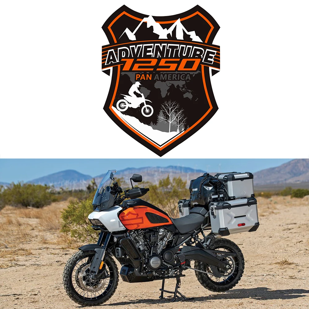 Für PAN AMERIKA 1250 PANAMERICA 1250 PA1250 S Fällen Stamm Packtaschen Protector Abenteuer Motorrad NEUE windschutzscheibe Aufkleber Decals