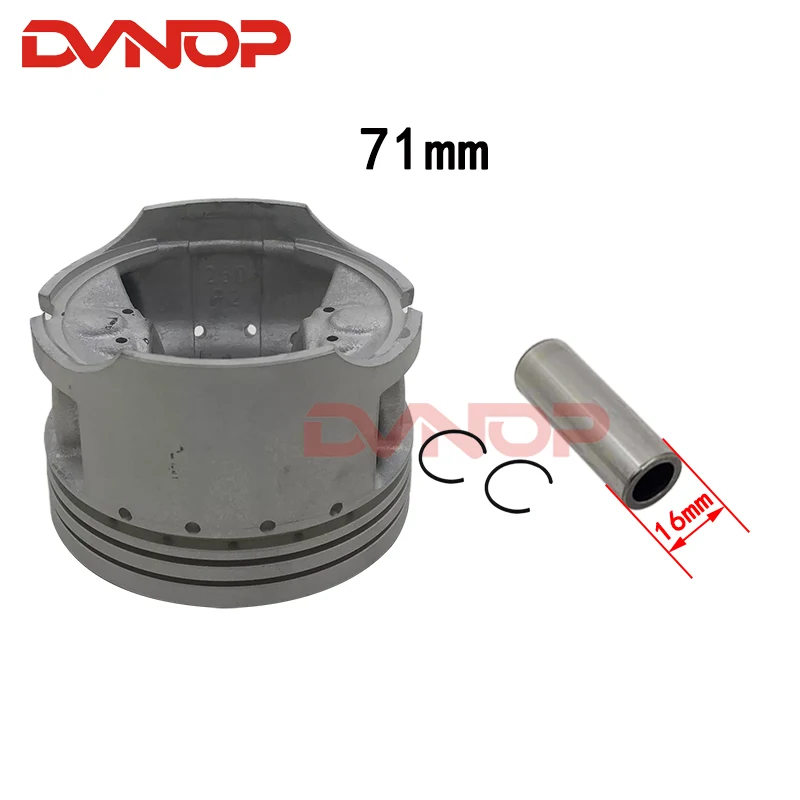 JS171fmm Piston Set 71mm With Piston Ring Pin For Jianshe ATV250 Loncin 250-F