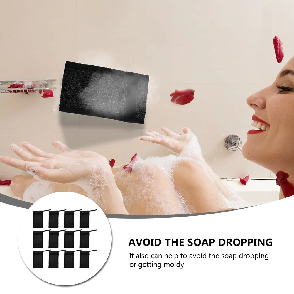

10Pcs Soap Foaming Mesh Exfoliating Pouch for Face and Body Deep Cleansing with Strong Drawstring Soap Holder Bag