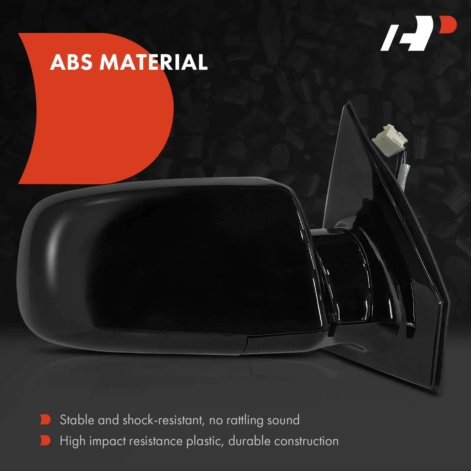 A-Premium Pair Power Door Mirror for GMC Safari 1999 Chevrolet Astro 1999 Manual Folding Smooth Black
