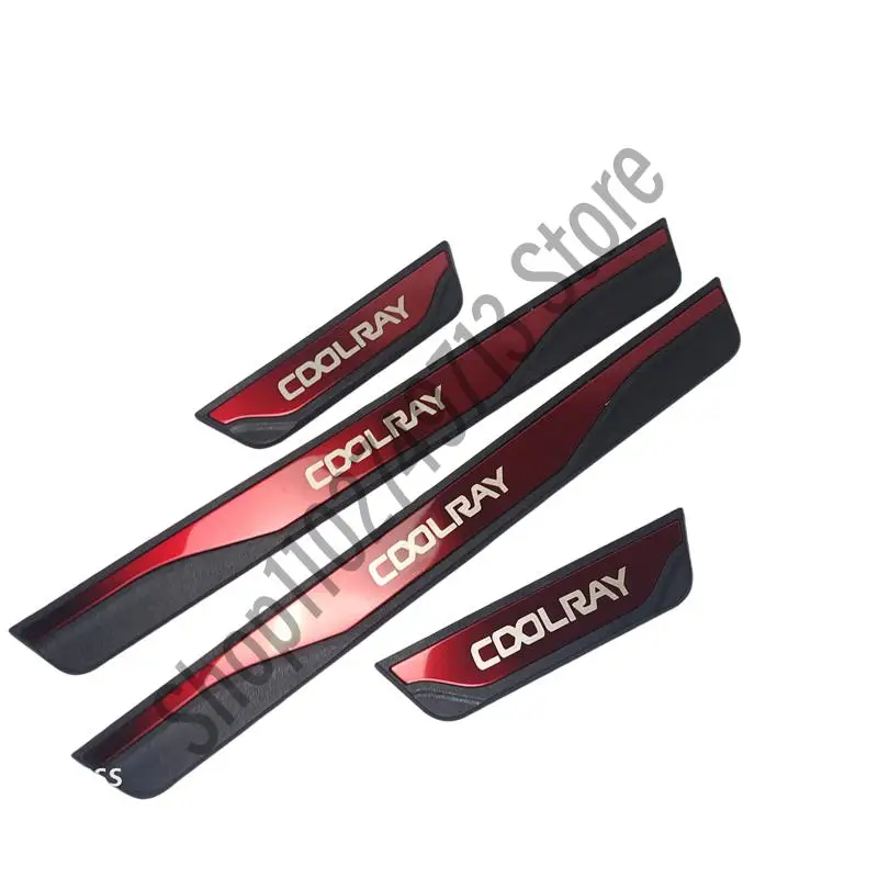 Car Styling Accessories For GEELY COOLRAY 2022-2024 Door Sill Scuff Plate Trim abs Stainless Steel Welcome Pedal Guard