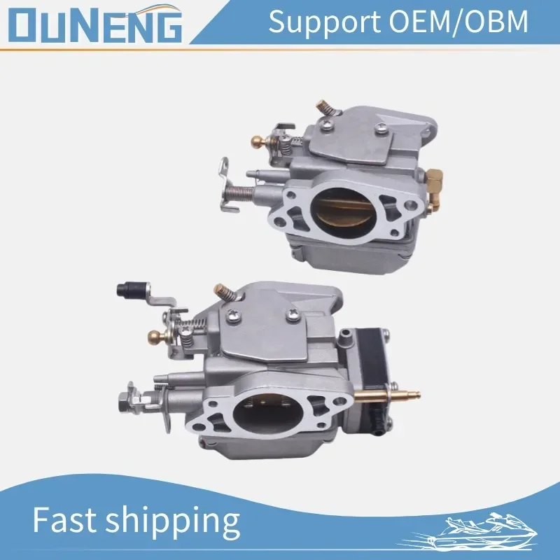 

OUNENG Brand 6L2-14301 6L2-14302 Carburetor Assy Yama-ha Outboard Motor 2T 2 Cylinder 20HP 25hp 25MLHU 6L2-14302-00 6L2-14301-00