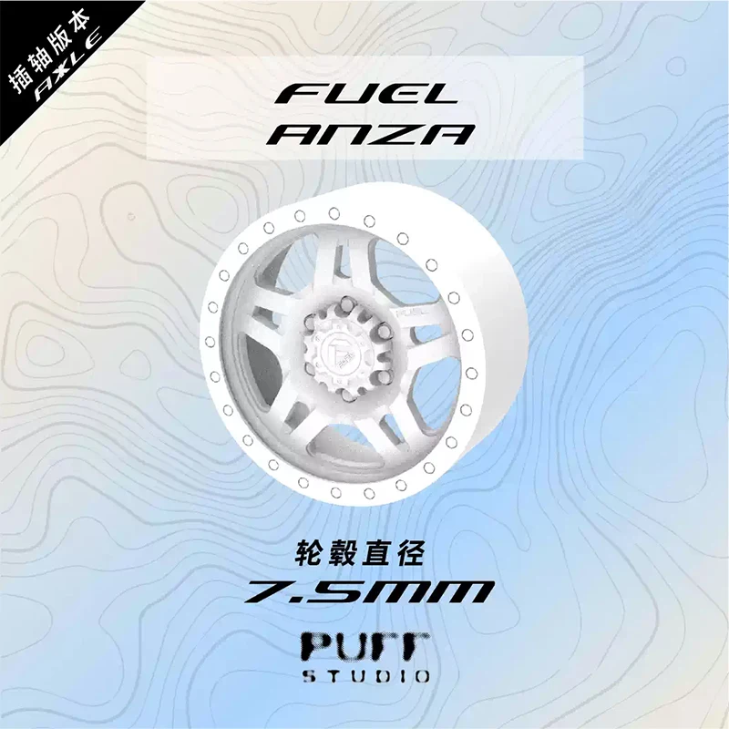 

1:64 Proportional Wheel_Fuel-Anza_7.5mm Shaft Off-road Wheel Hub Resin