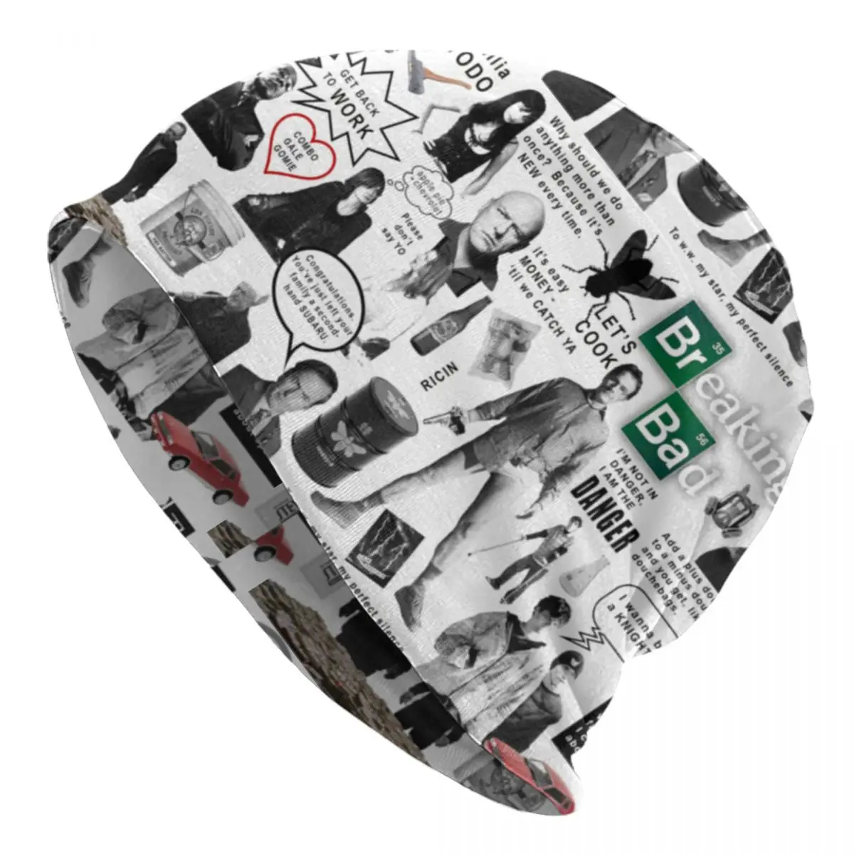 Breaking Heisenberg TV Show Bad Quotes Classic Skullies Beanies Caps Knit Hat Women Men Street Adult Bonnet Hats Outdoor Ski Cap
