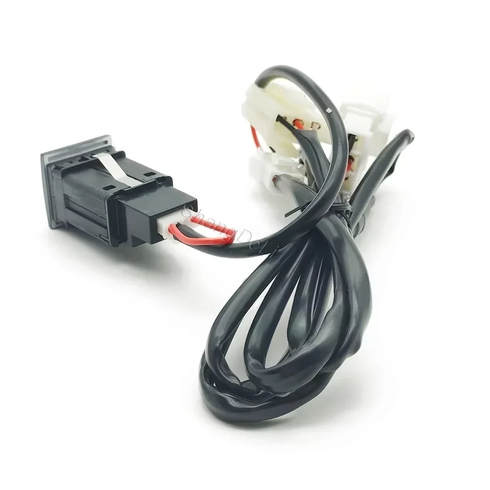 12V/24V Red LED Light Car USB QC3.0 Charger Socket Interface With Cable For VW Golf 5 Golf 6 Car Accessories view 5