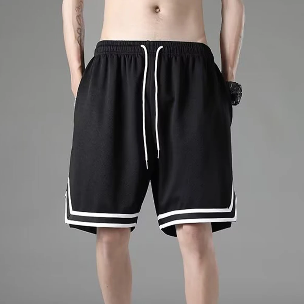 Summer Popular Short Pants Men Basketball Gym Shorts Casual Workout Loose Shorts Male Comfortable Drawstring Running Beachwear