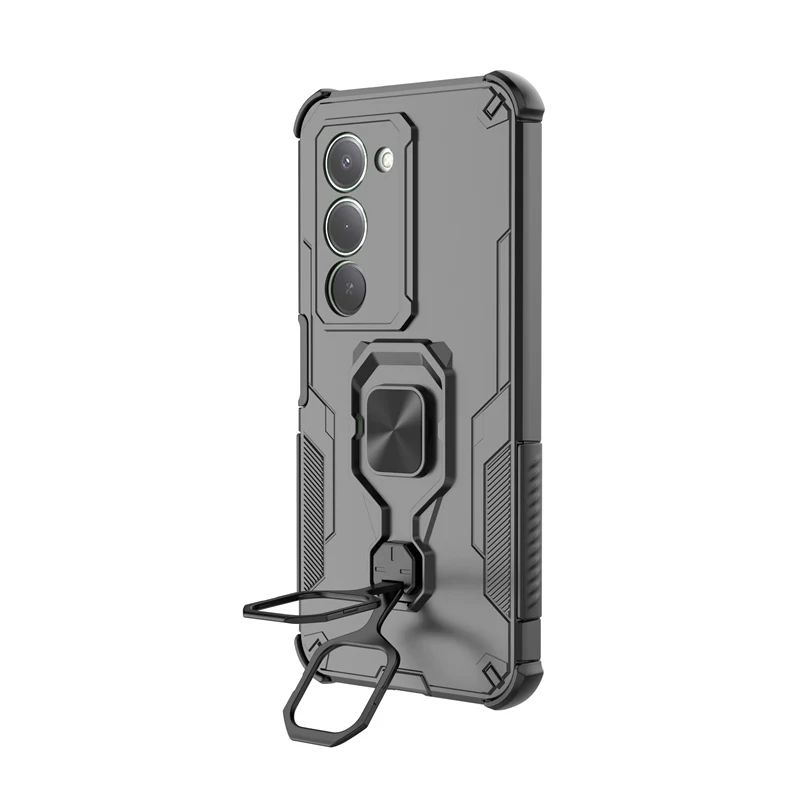 المغناطيسي صفائح الحديد كينغ كونغ قضية الهاتف ل Xiaomi Redmi 15 5G حافظة معدنية مسنده ل Redmi 15 4G الشيول فوندا الغطاء الخلفي