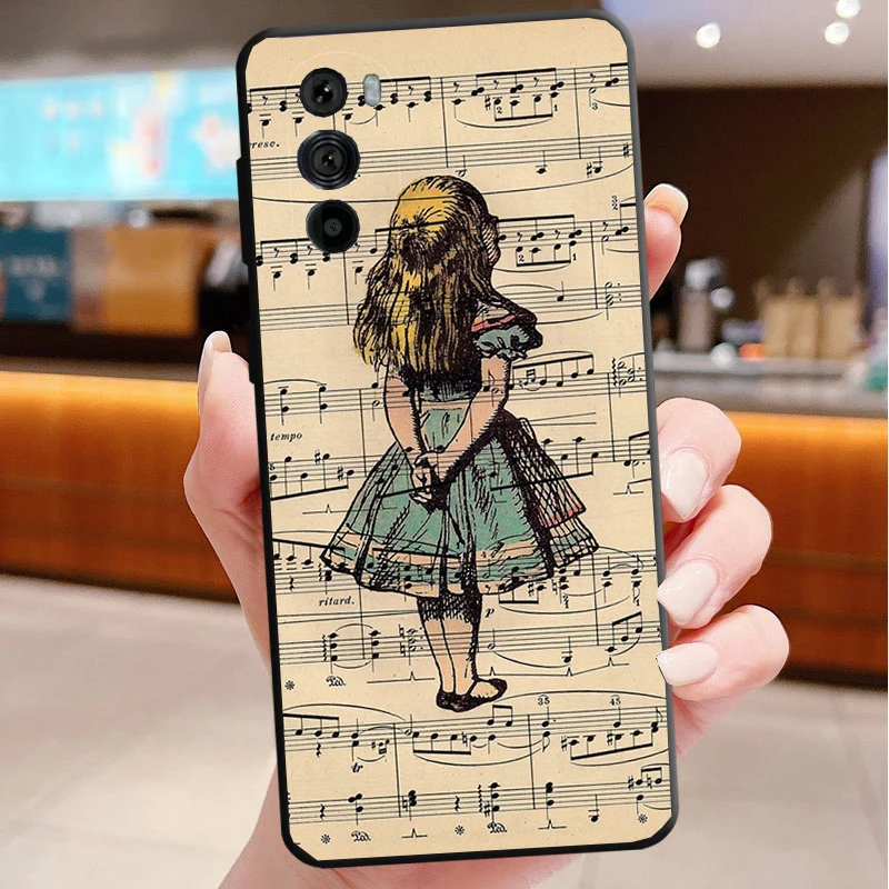 Etui na telefon Motorola Edge 50 40 Pro 60 50 40 30 Ultra Neo Fusion Moto G85 G72 G53 G54 G84 G13 G32 nuta muzyczna pianino