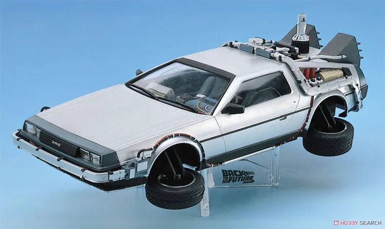 Aoshima Plastic Assembly Car Model 1/24 Scale Back to the Future Series Time Machine Delorean I II III Model Kit 05916/17/18