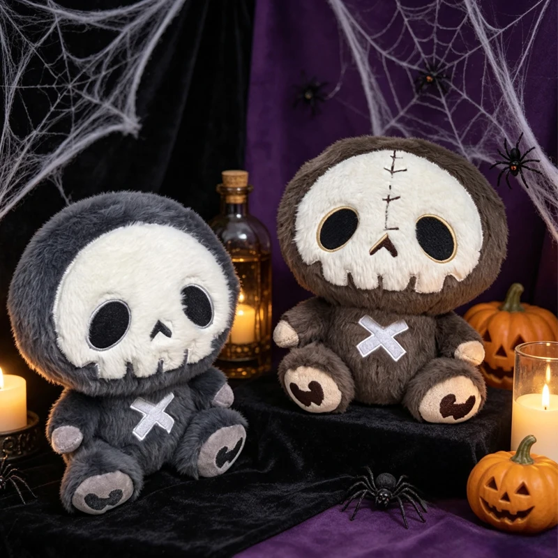 20cm Skeleton Sloth Plushie Sloth Toy Halloween Party Supply Decorate Cute Throw Pillow Skeleton Halloween Festival Gift Friend