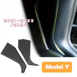 Anti Kick Sticker for Tesla Model Y Protection Cover for Front Door Rest Pedal Side Guards Protector Pad Accessories HW4.0 2024