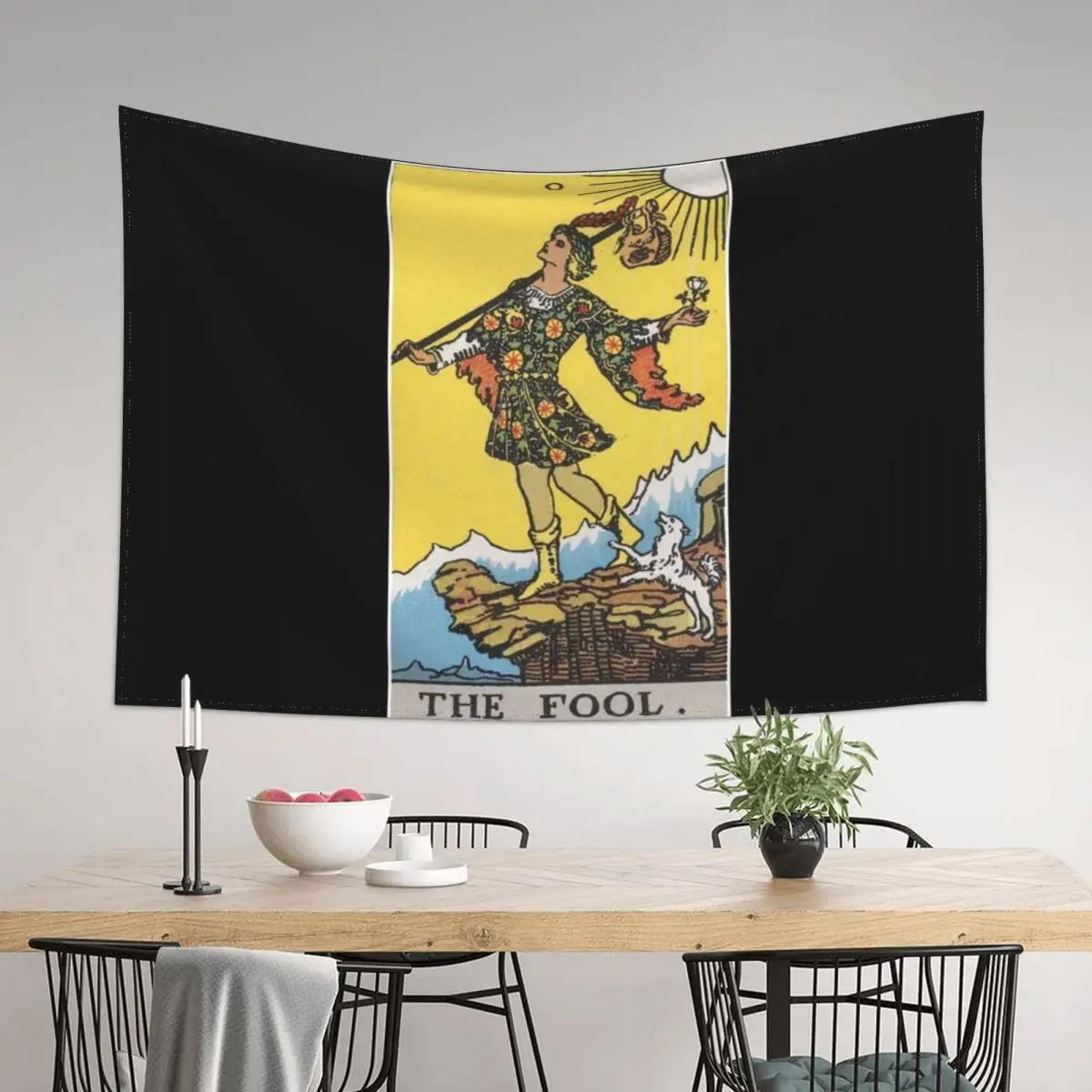 

Vintage Tarot Card #0 The Fool Tapestry Decorative Paintings Bed Room Decoration Home Decoration Tapestry
