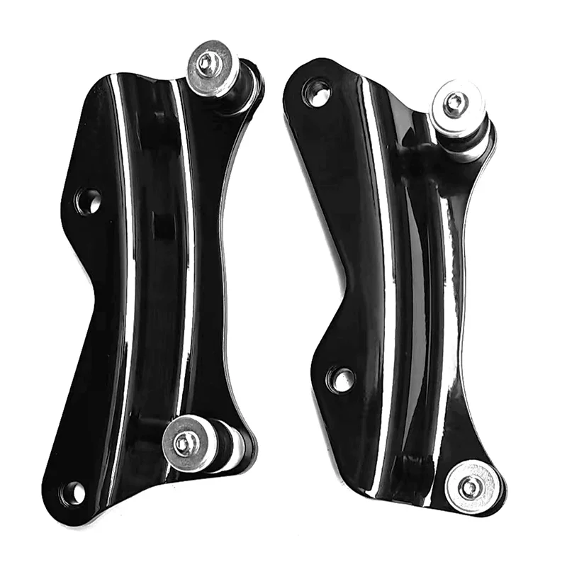 Black 4 Point Docking Hardware Kit Compatible with Harley Touring Street Glide Electra Glide Road King Road Glide 2014-2024