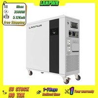 LANPWR Ufox Solar Power Supply 5.12KWH LiFePO4 Battery3500W Power Mobile Battery Outdoor Camping Home Backup Mobile Power Supply
