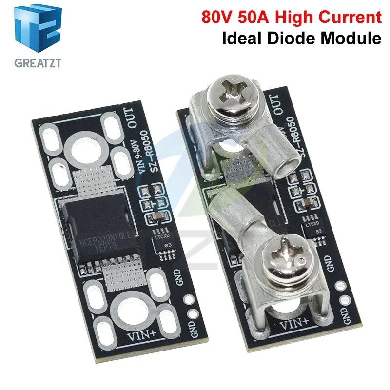 GREATZT 80V 50A High Current Solar Controller Ideal Diode Module GREATZT with Anti-Reverse Charging And Current Protection