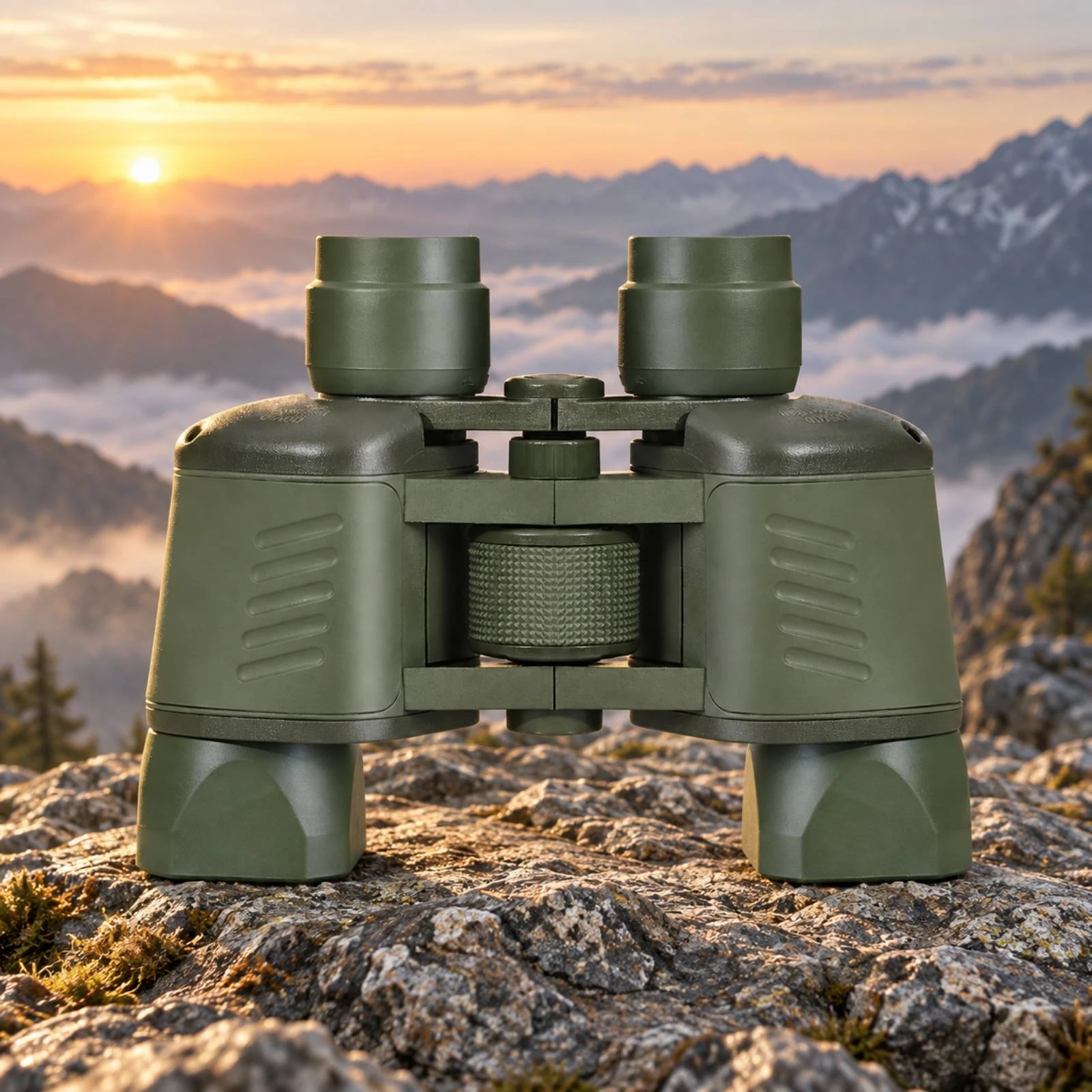 Range-Finding Binocular Portable Binocular with Reticle Ranging System Viewing Tool Compact for Field Activities, Hiking
