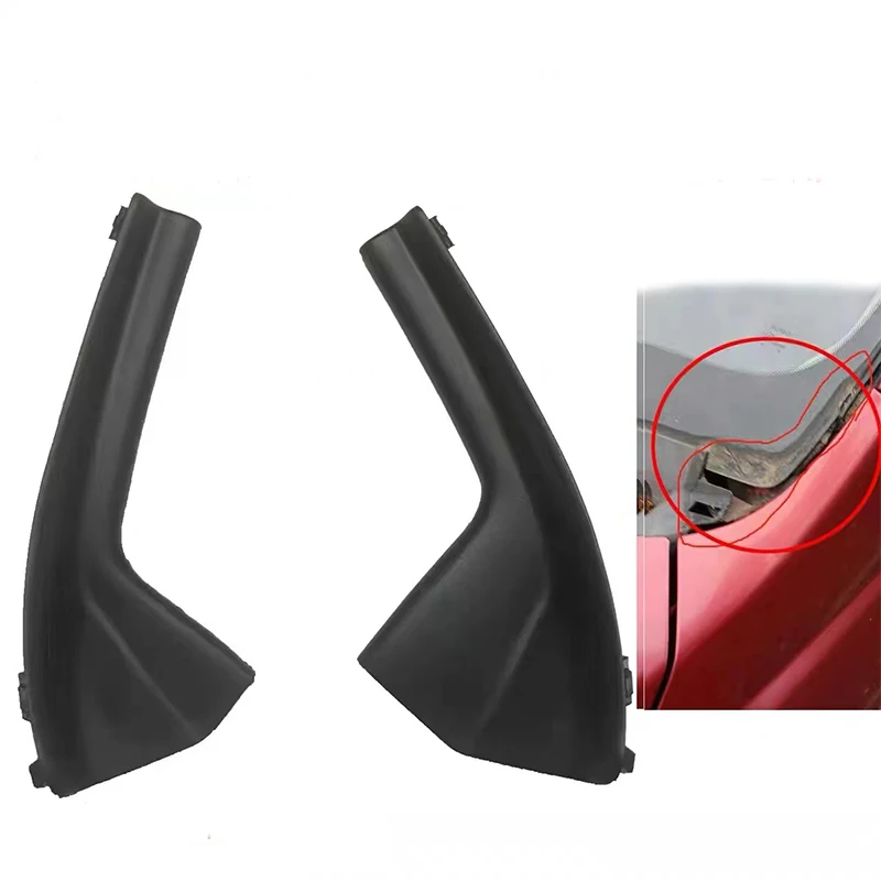 Left and Right Car Front Windshield Wiper Side Trim Cover Water Deflector AU05- Nissan Tiida Old Model 66895-ED50A 66894-ED500