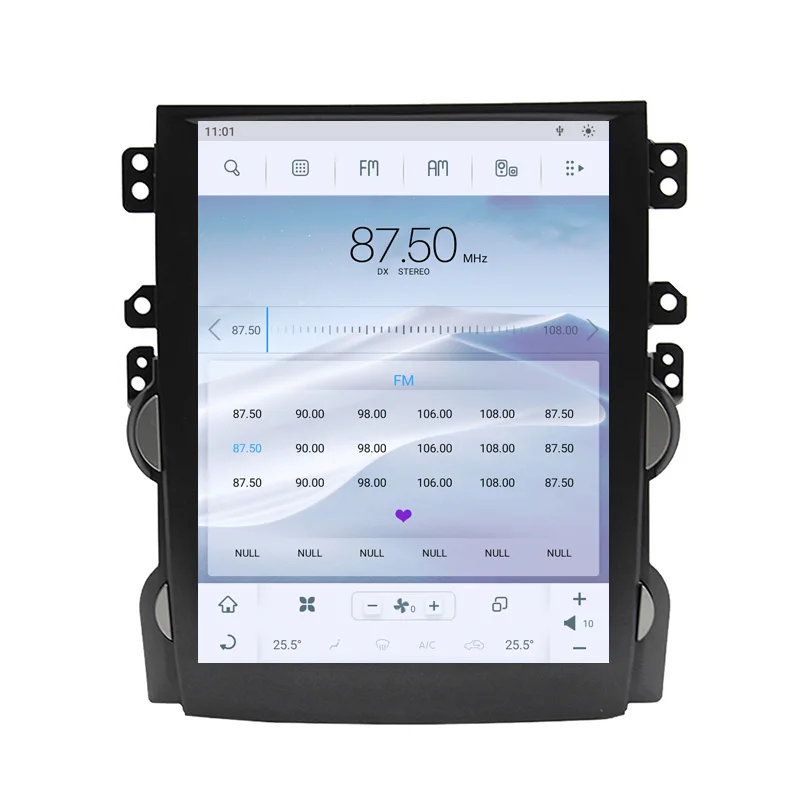 テスラスタイル11インチカーラジオ、シボレーマリブ2012-2015用カーマルチメディアプレーヤー、ワイヤレスCarplay、4G対応