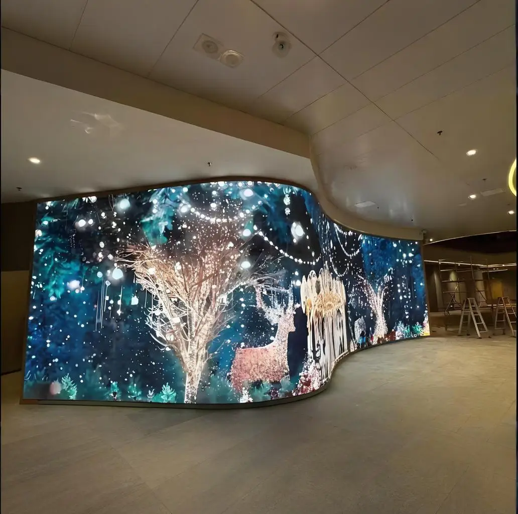 LED Display Superstore Indoor P1.86 Ring Screen Circular Flexible Video Wall Panel Module