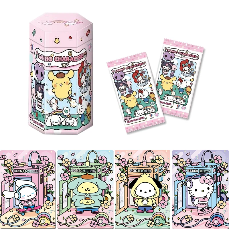 Kabao Sanrio Family Trendy Party Trading Cards Vol.7 Glow Booster Pack Chance for 1g &0.1g Gold Material LR Sticker Limited Coll