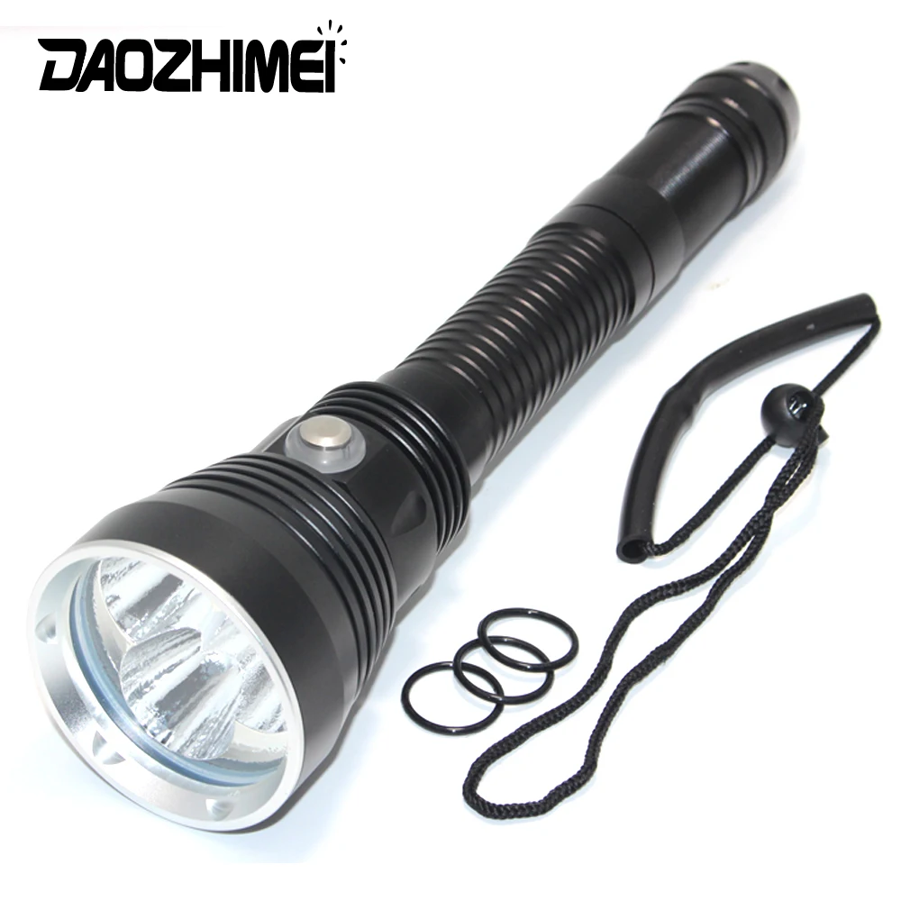 

6000LM Powerful LED Diving Flashlight 4 Modes Super Bright XHP70 Professional Underwater Torch Outdoor IPX8 Waterproof Lamp