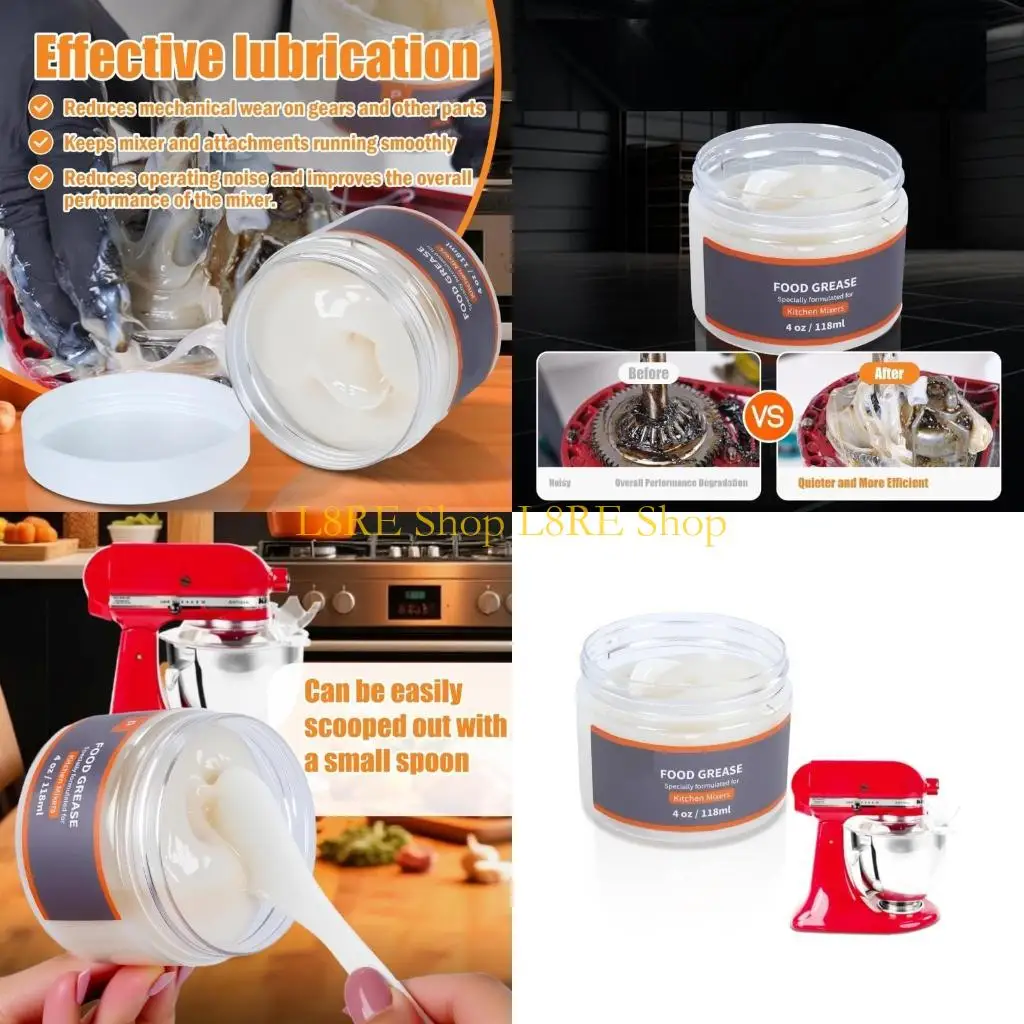 

L8RE 4 унции безопасных для пищевых продуктов смазочных материалов для смесителей. Устойчивость к высоким температурам срок