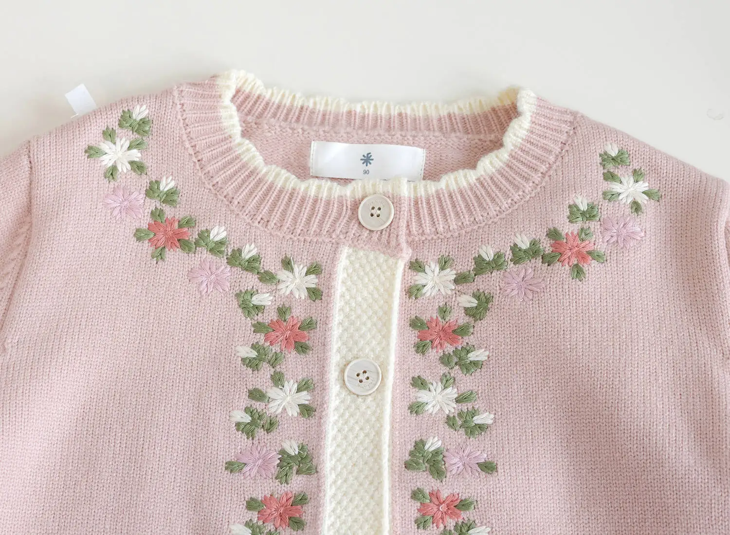 

Fashion Kids Children Birthday Princess Knit Clothes 2025 Baby Girls Autumn Winter Embroidery Flowers Knitted Sweaters Cardigans