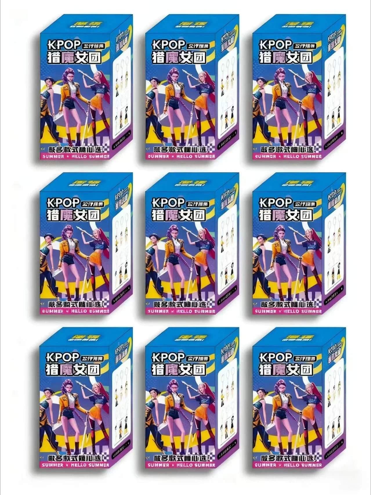 hot 2025  24Pcs Random Blind Box Anime KPop Demon Hunters Girl Group RUMI MIRA ZOEY Figure Action Pvc Models Toy Ornaments Gifts