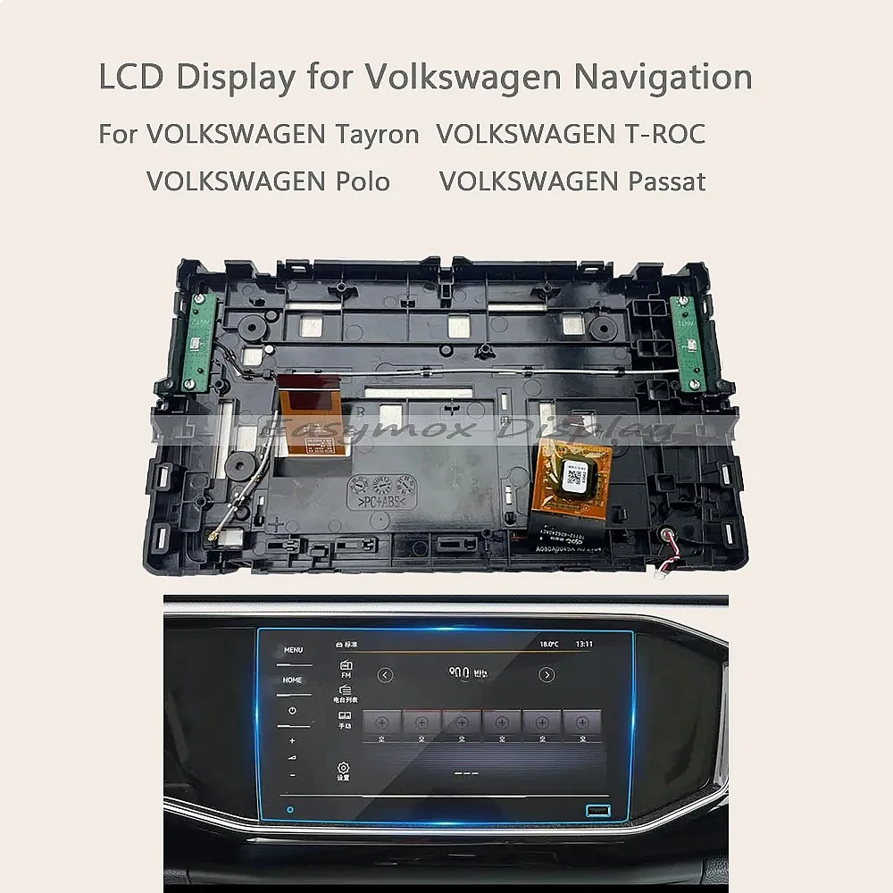 LCD Display Navigation for VW Tayron X GTE T-ROC Polo Passat B8 GPS Media Screen Repair