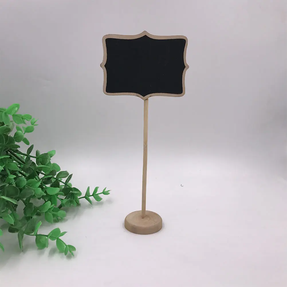 

10Pcs Small Blackboard Signs Mini Chalkboard Message Boards Standing Erasable Memo Boards for Kitchen Notes Table Number Place
