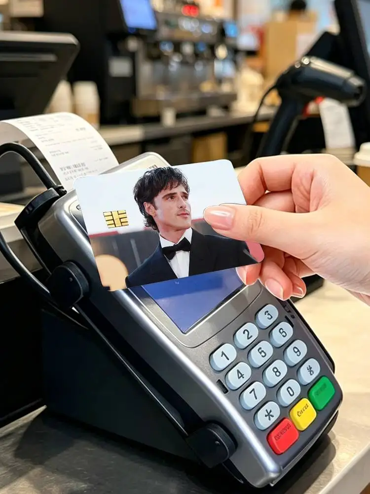 Actor J-Jacob Elordi 4pcs 1Set Card Stickers Small Waterproof Chip 4PCS Card Sticker Anti-Scratch