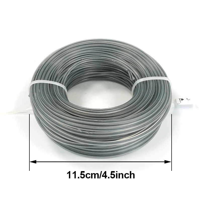 Imagem -02 - Lusqi-corda de Cortador de Grama de Alta Eficiência Quadrada de Nylon Linha de Aparador Acessório de Lâmina Carretel de Brushcutter 25m x 24 mm