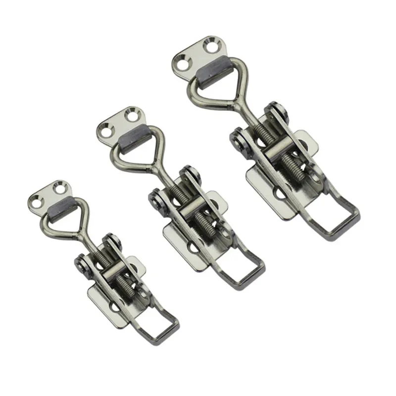 Stainless steel over center adjustable toggle clamp latch