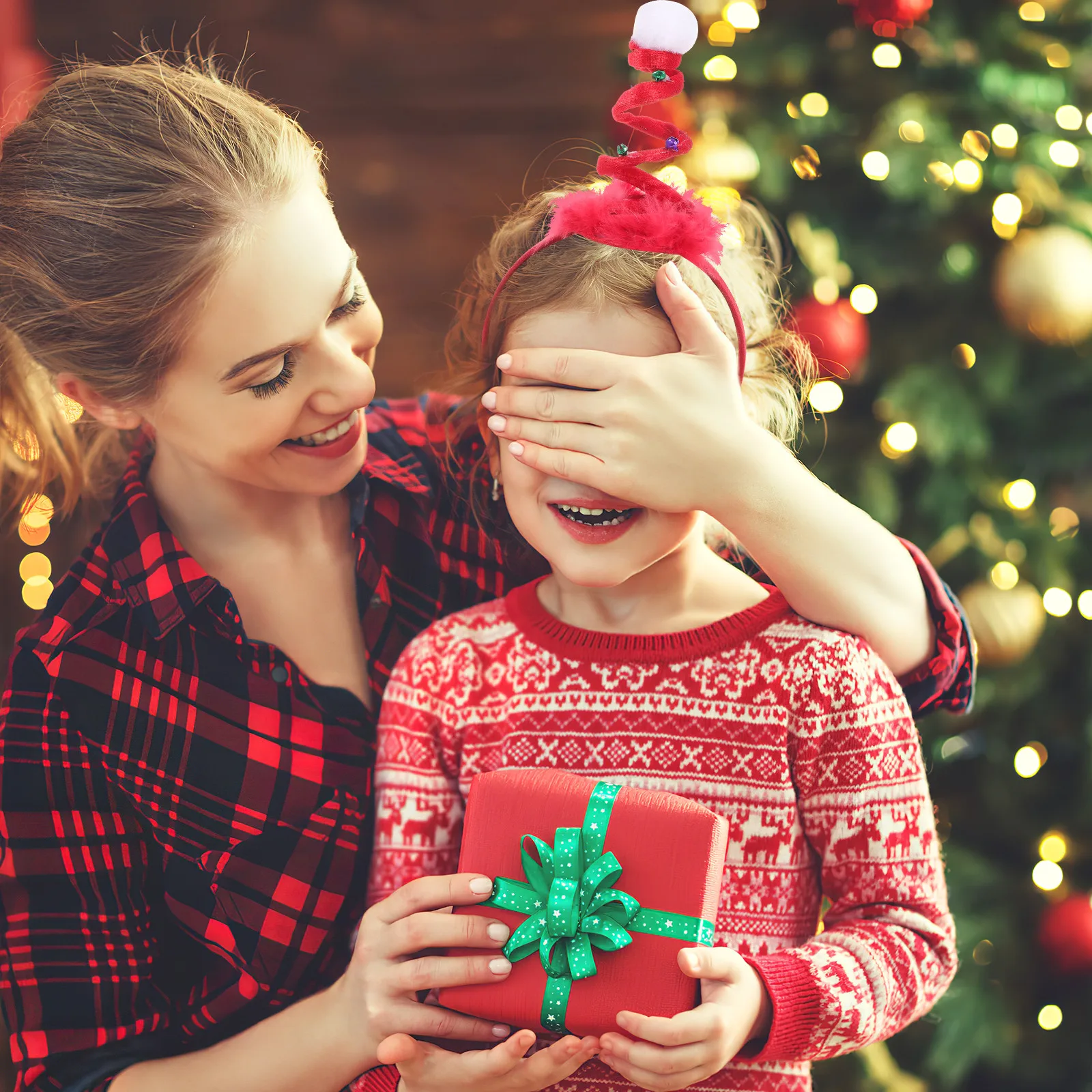 

6Pcs Hair Hoop Christmas Party Headdress Decor Safe Durable Comfortable Cute Classical Fancy Xmas Gift