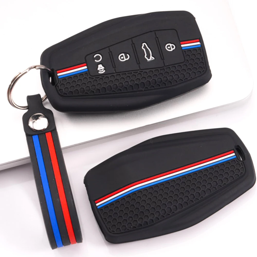 Key Fob Case With Lanyard For Geely Coolray Emgrand GT GS S Monjaro Atlas Pro Azkarra Okavango Tugella Atlas GL Binray Jiaji