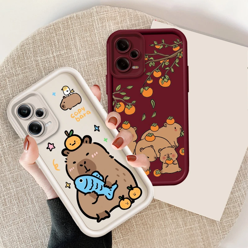 Capibala Cute Cartoon Eye Ladder For Xiaomi Redmi Note 13 12 12C 11 11S 10 10C 10A 9C 9A Pro 5G Soft Phone Case