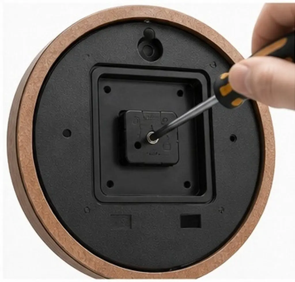 4Pcs Wall Clock Back Cover Plastic ABS Material 120Mm Diameter Quartz Clock Mechanism Replacement Part for DIY Crafts