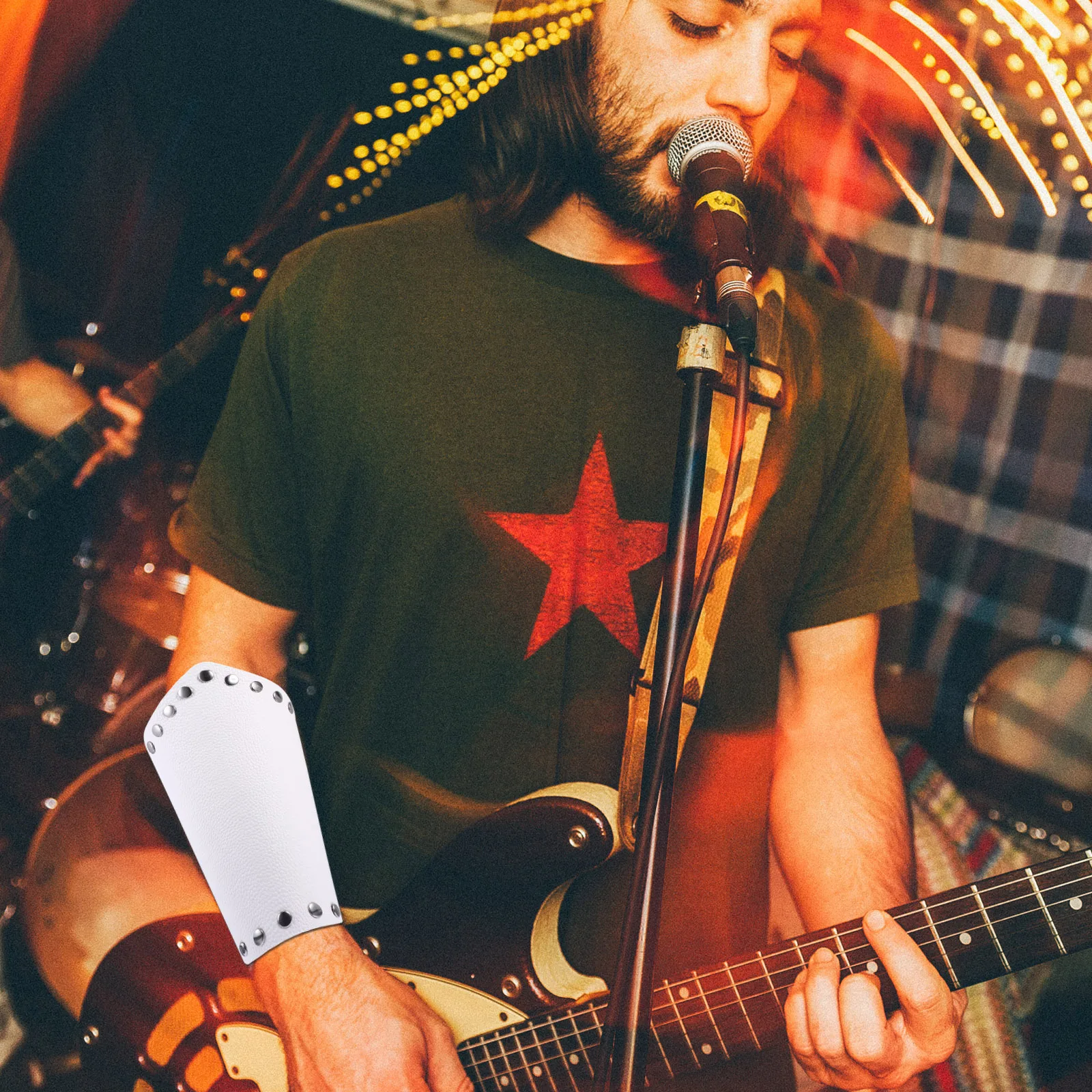 

1pcs 1 Pair Wristband Lace-Up Medieval Bracers For Men Women Pu Arm Guards Cosplay Costume Accessories