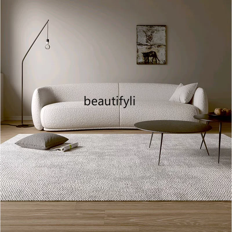 

Скандинавский зернистый флис, двойной кремовый ветер, маленькая квартира, гостиная, дизайнерский диван для отдыха