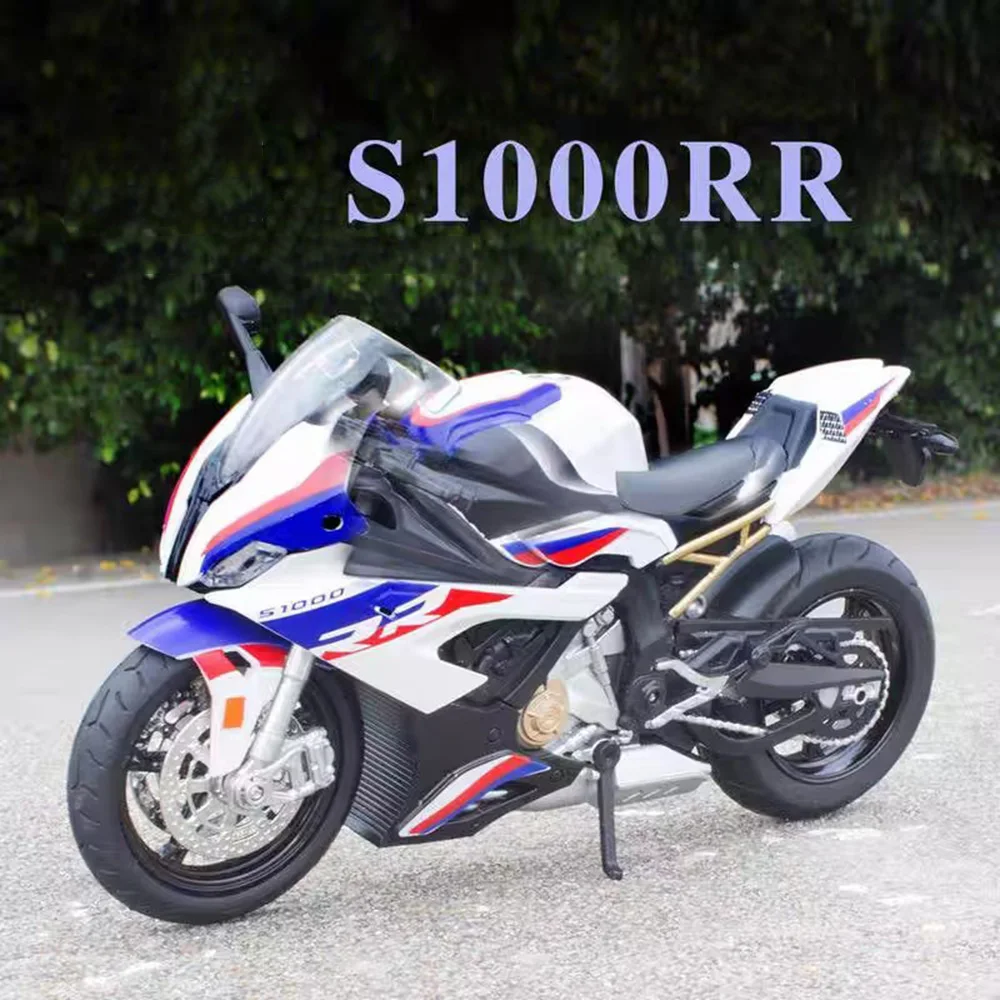 

Масштаб 1:12 BMW S1000RR, модели мотоциклов, игрушки, автомобили, рулевое управление со световой музыкой, миниатюрные транспортные средства для детей, лучшие подарки