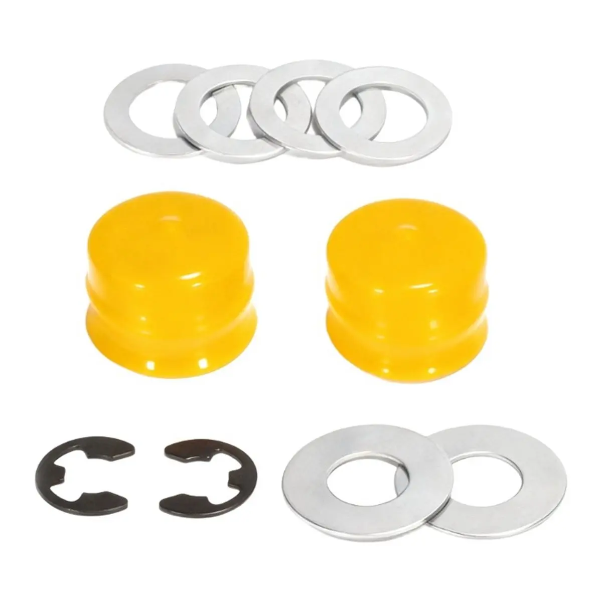 Rear Wheel Axle Key & Bushing Kit for Rear Wheel Shaft Key and Bushing Metal+Plastic