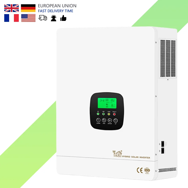 Hybrid Grid-Tied String Solar Inverter 8.3kW/10.3kW 48VDC Lithium Three-Phase Pure Sine Wave AC Home Use