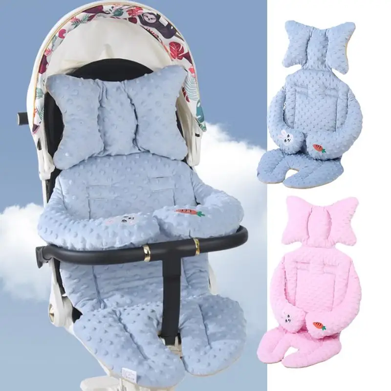 Baby Car Seat Cushion Stroller Insert Bean Down Double Sided Baby Seat Cushion Baby Car Seat Cushion Padding Thickened Stroller