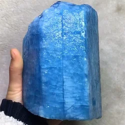 100% Natural Aquamarine, Raw Stone, Natural Aquamarine Crystal, Reiki Healing Wealth Gems, Home Degaussing Decoration