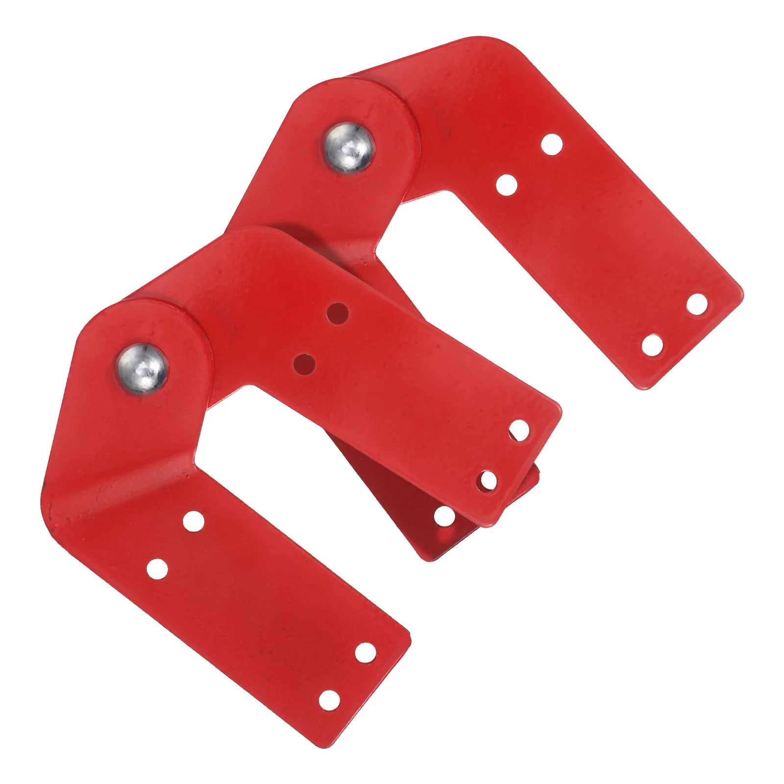 2 Pcs Kit Ladder Universal Accessories Hasp Hinge Replacement Step Suite Metal Hinges Attic Attachment Red Parts