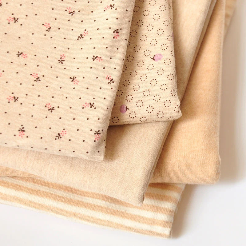 Cotton Knitting Fabric Stretch colored Cartoon Jersey Cloth For DIY Sewing Baby Clothing Tissue 50*170cm
